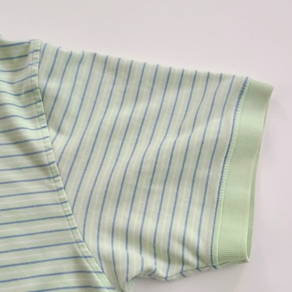 𝅺3/$20 George Green Striped Polo Shirt - Picture 5 of 6